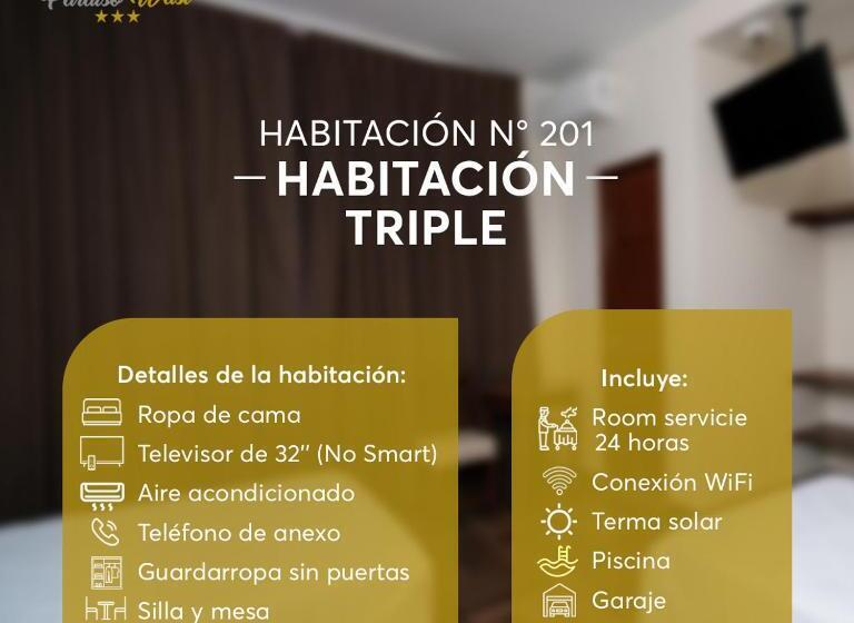 اتاق استاندارد سه نفره, Paraiso Wasi