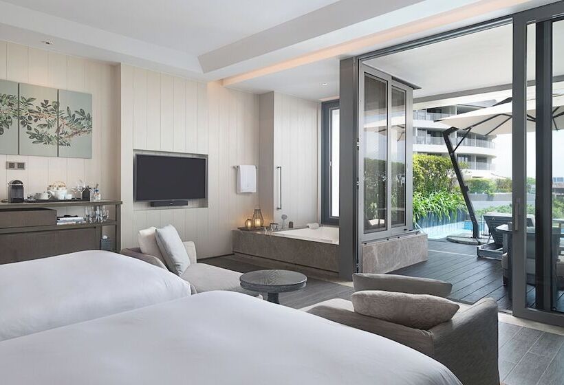 스탠다드 룸 바다 전망, Rosewood Sanya