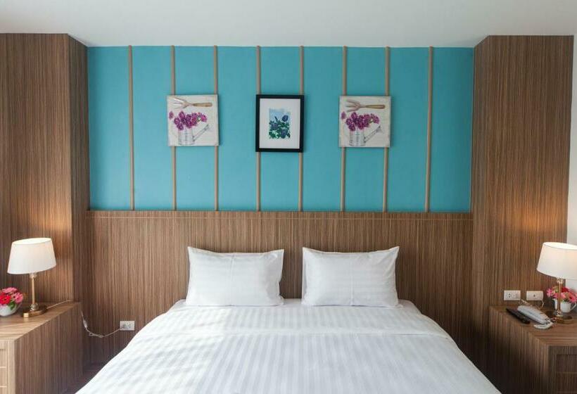 스탠다드 룸 킹사이즈 침대, Anchan Laguna Hotel โรงแรมอัญชันลากูน่า