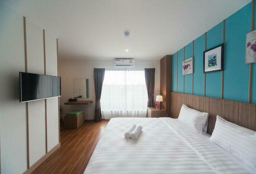 스탠다드 룸 킹사이즈 침대, Anchan Laguna Hotel โรงแรมอัญชันลากูน่า