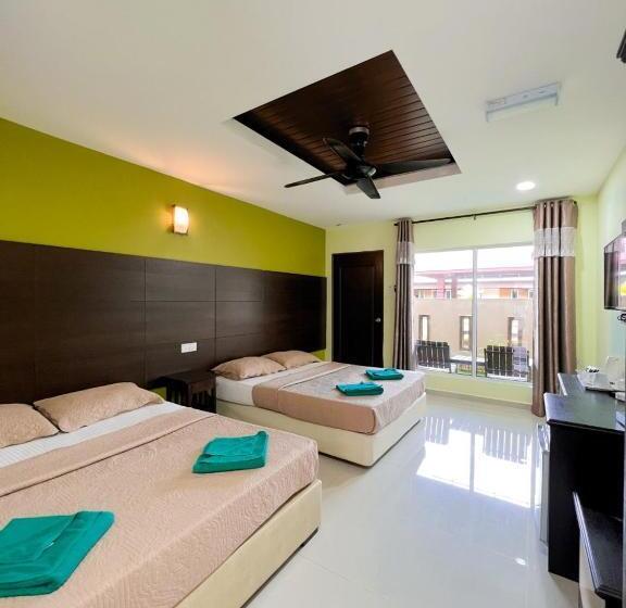 غرفة عائلية مطلّة علي الحديقة, Chuu Pun Village Resort