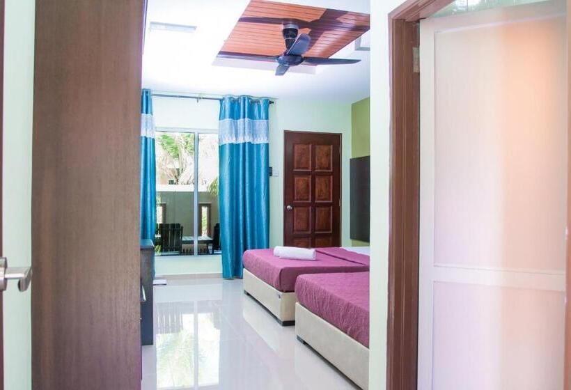 غرفة عائلية مطلّة علي الحديقة, Chuu Pun Village Resort