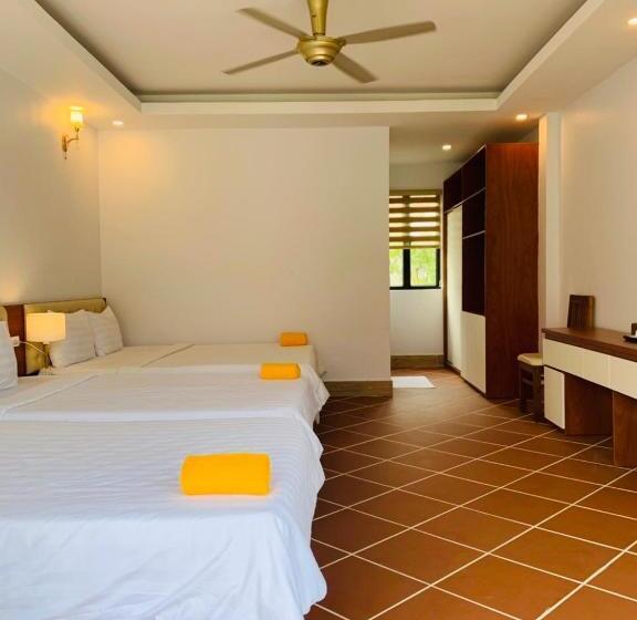 חדר סטנדרט לשלושה עם נוף לגינה, Soon Noeng Resort Koh Rong Sanloem