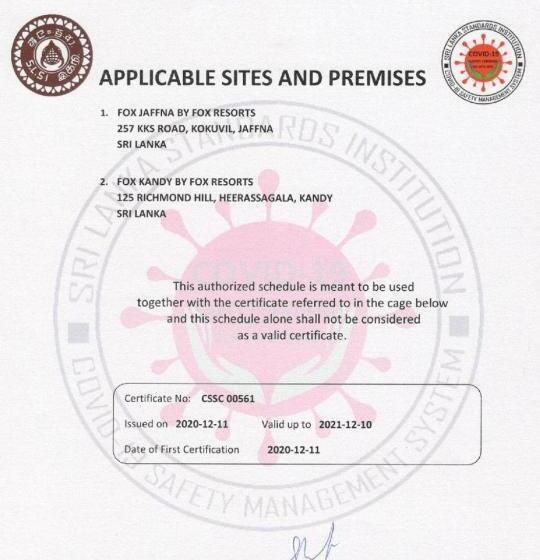 Номер Стандарт, Fox Jaffna