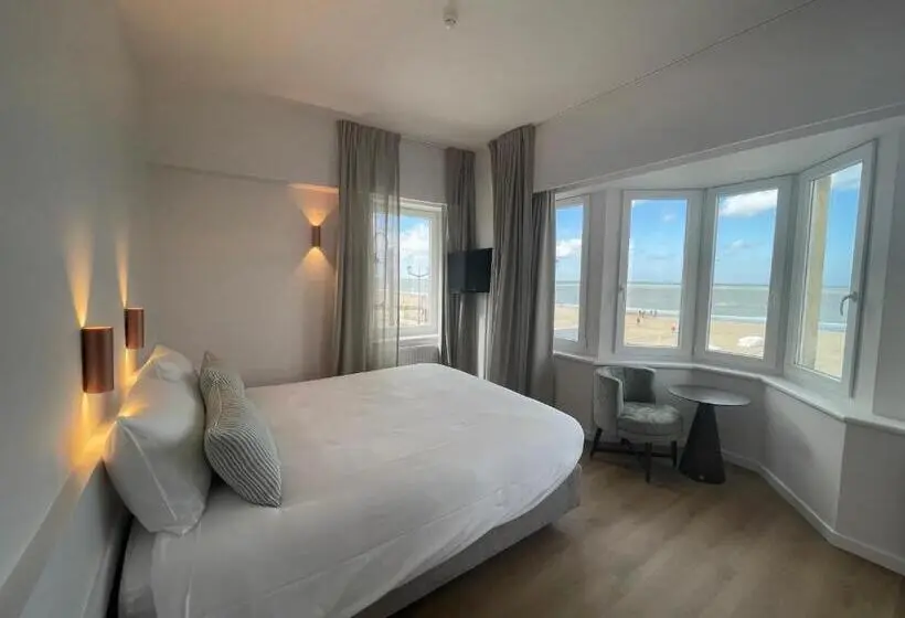 Deluxe-huone Merinäkymä, Strandhotel De Haan