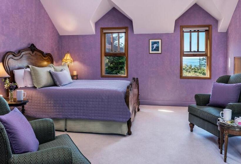 غرفة قياسية مطلّة علي البحر مزوَّدة بتراس, Arch Cape Inn And Retreat