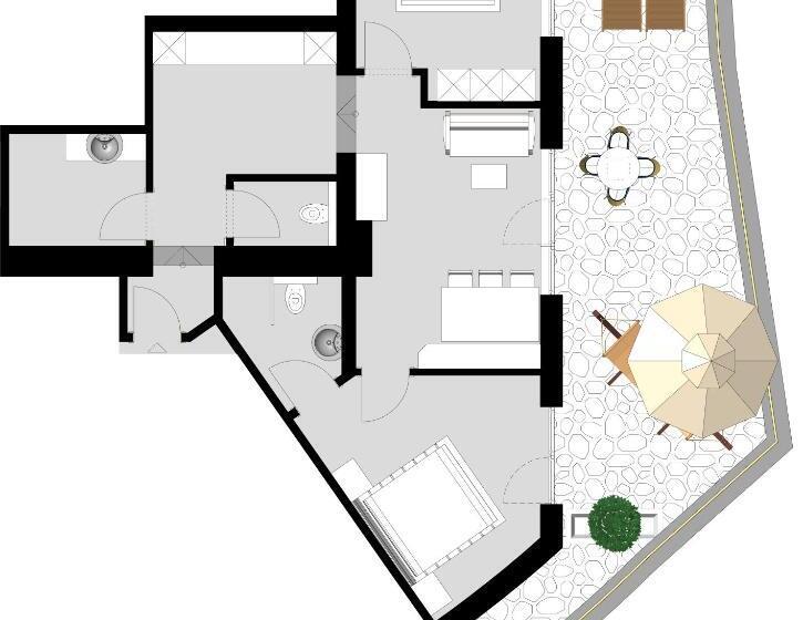 带1个卧室的公寓, Das Landerer