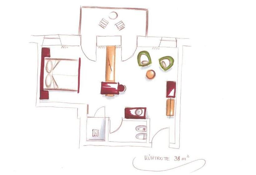 חדר דלוקס עם מרפסת, Niedermairhof