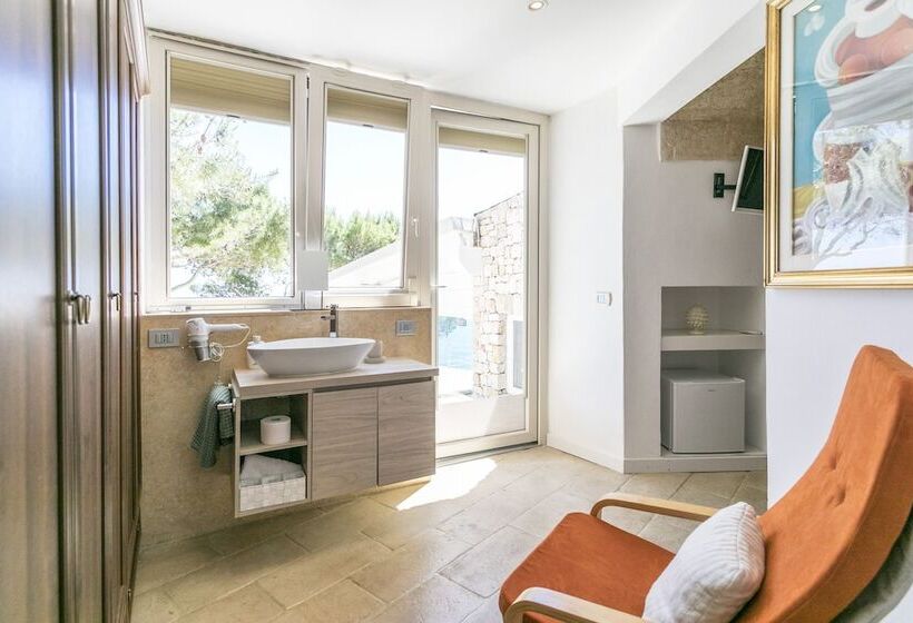 غرفة ديلوكس مطلّة علي البحر, La Casa Del Fico