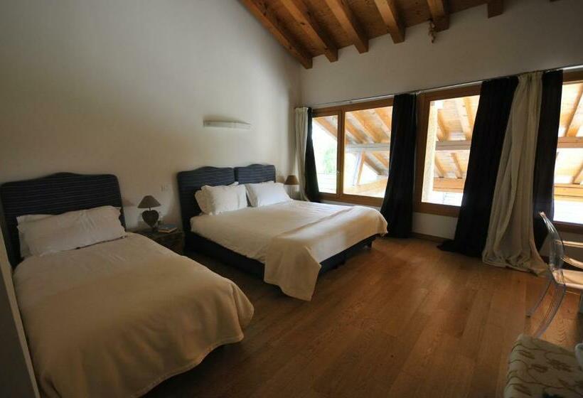 정원 전망 4인용 스탠다드 룸, Country House Due Fiumi