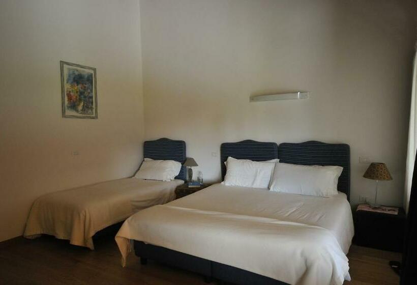 정원 전망 4인용 스탠다드 룸, Country House Due Fiumi