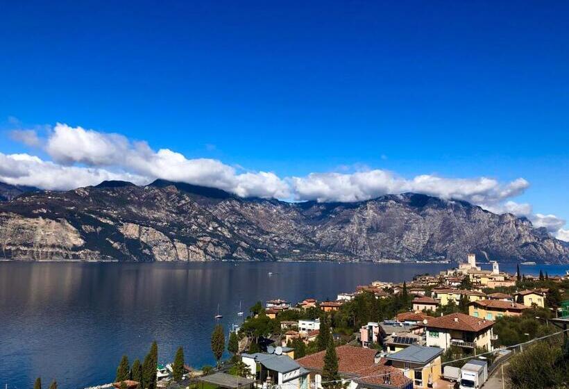 标准间带湖景, Villa Emma Malcesine