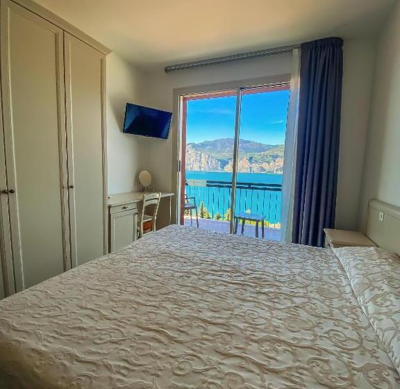 标准间带湖景, Villa Emma Malcesine