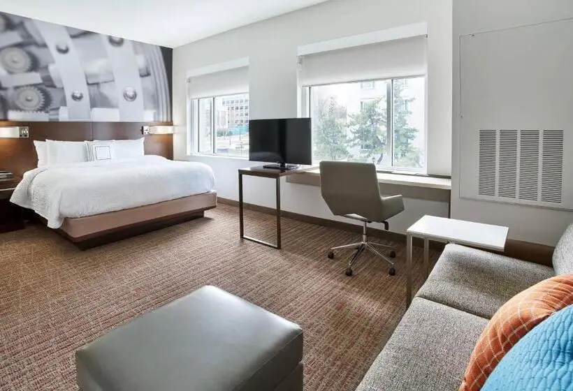 キングサイドベッドのスタンダードワンルーム, Residence Inn By Marriott Wilmington Downtown