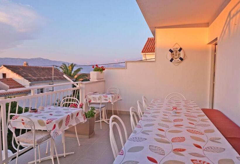 스탠다드 트리픔 룸 공동욕실, Guest House Sunce, Traveler S Choice Best Panoramic View, Supetar Island Brac