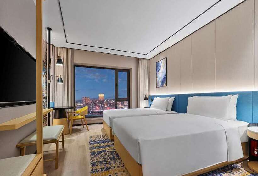 اتاق استاندارد با چشم‌انداز دریا, Hilton Yantai