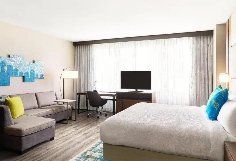 キングサイドベッドのスタンダードワンルーム, Residence Inn By Marriott Dallas Downtown