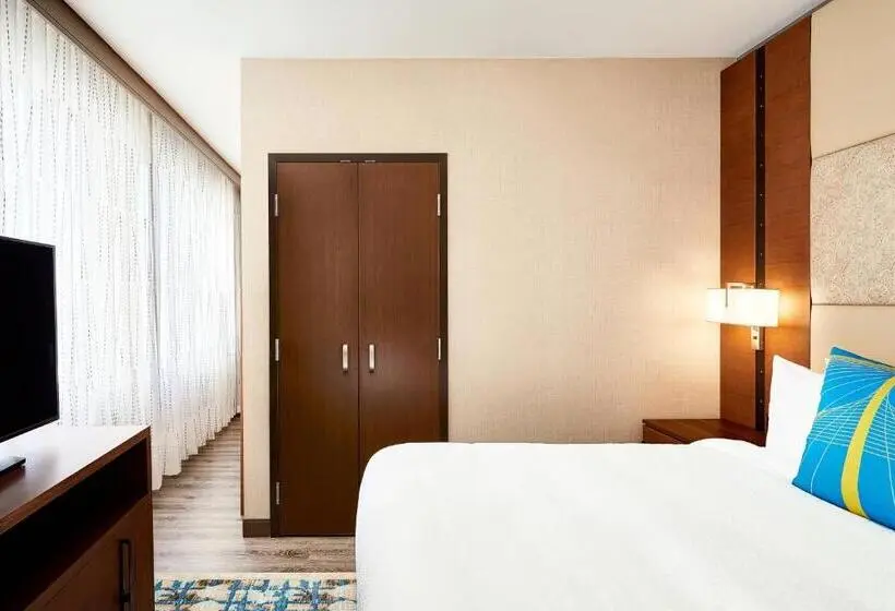 キングサイズベッドのスイートルーム, Residence Inn By Marriott Dallas Downtown