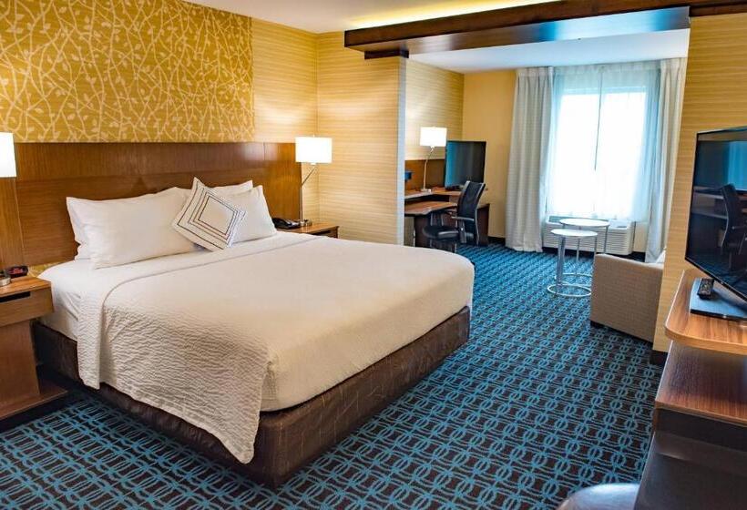 מיטת קינג בסוויטה, Fairfield Inn & Suites By Marriott Anderson