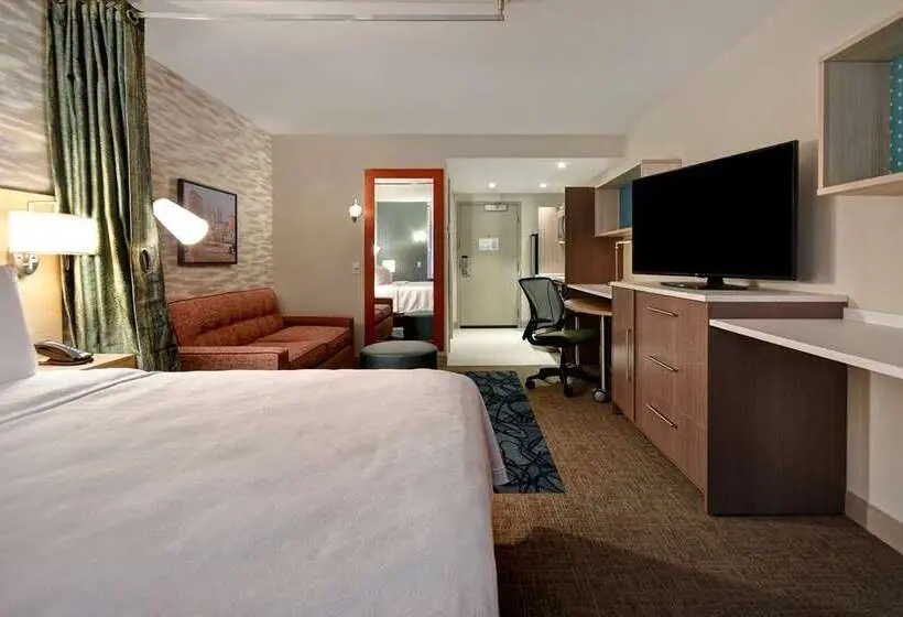 キングサイドベッドのスタンダードワンルーム, Homewood Suites By Hilton Long Beach Airport