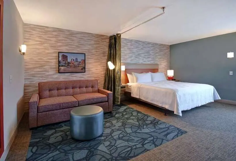 キングサイドベッドのスタンダードワンルーム, Homewood Suites By Hilton Long Beach Airport