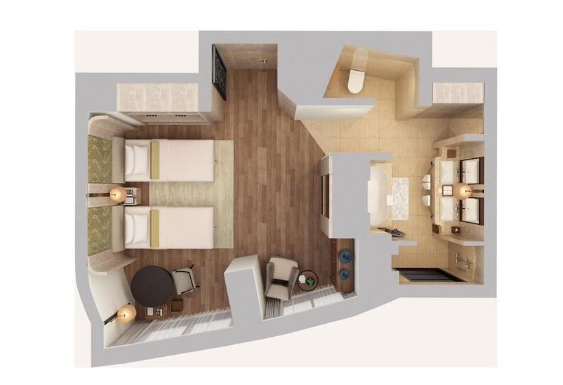 Habitació Deluxe Vista Ciutat, Waldorf Astoria Bangkok