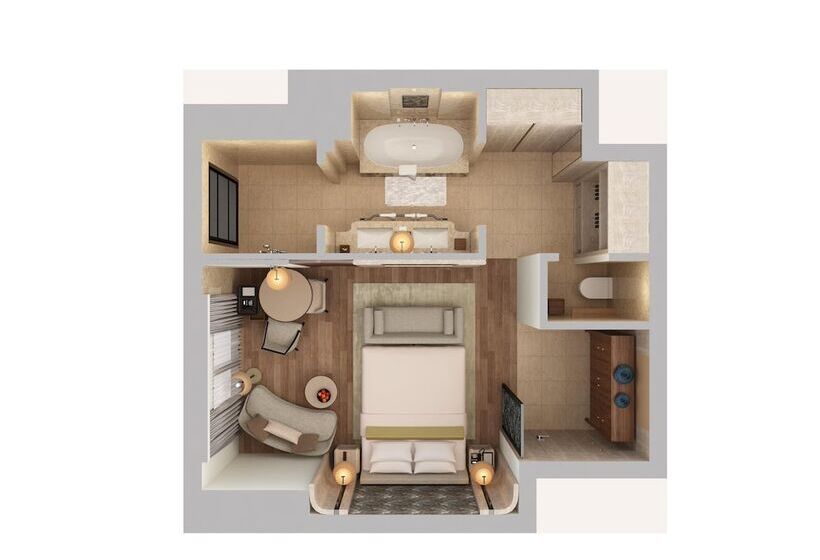 Habitació Deluxe Vista Parc, Waldorf Astoria Bangkok