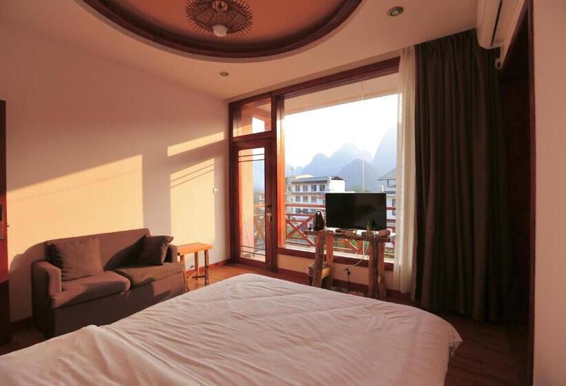 اتاق استاندارد با چشم‌انداز کوهستان, Yangshuo Xiao Long River