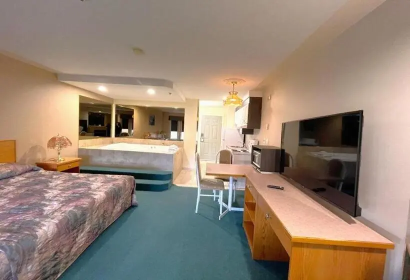 キングサイズベッドのスタンダードルーム, Western Budget Motel #1 & 2 Whitecourt