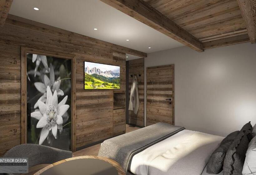 带山景的复式房间, B&b Cèsa Planber Mountain View Ski In Ski Out