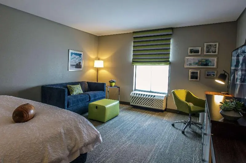 キングサイズベッドのスタンダードルーム, Hampton Inn & Suites Foxborough/mansfield