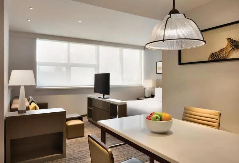 キングサイドベッドのスタンダードワンルーム, Hyatt House Yinchuan Yuecaicheng