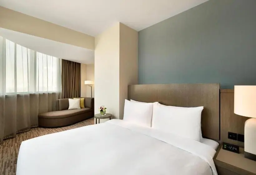 キングサイドベッドのスタンダードワンルーム, Hyatt House Yinchuan Yuecaicheng
