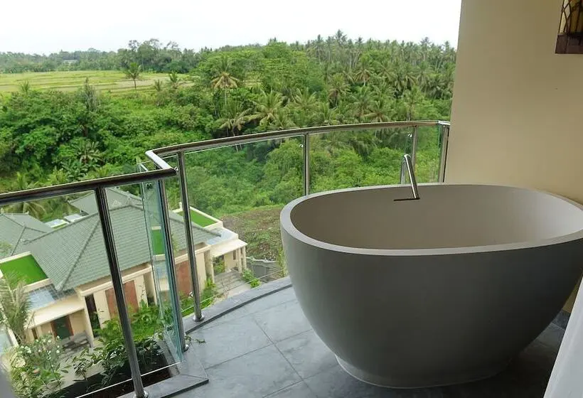 キングサイズベッドのデラックスルーム, Seres Springs Resort & Spa, Singakerta