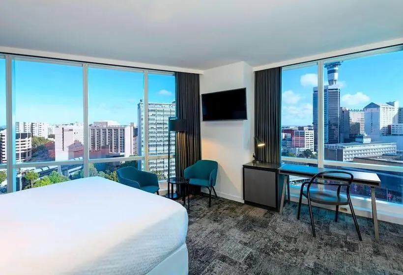 景色の見えるダブルベッドスタンダードルーム, Four Points By Sheraton Auckland