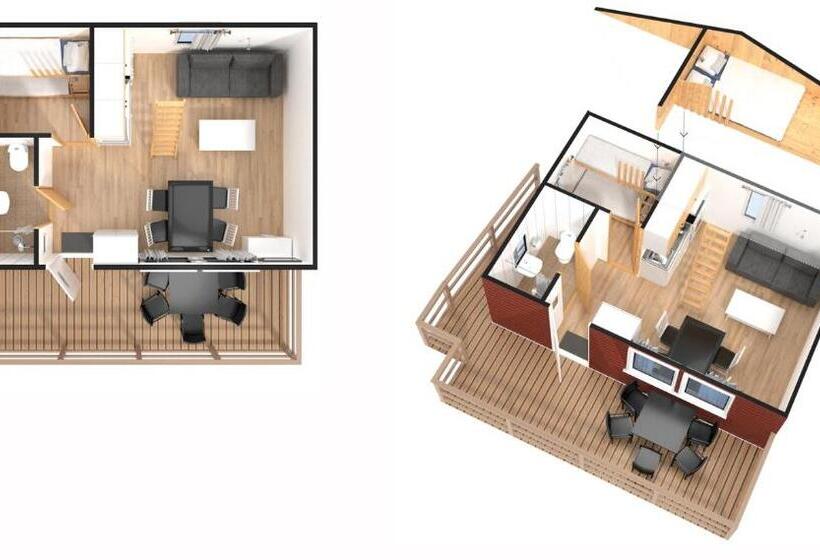 침실 1개 주택, årjäng Camping & Stugor Sommarvik