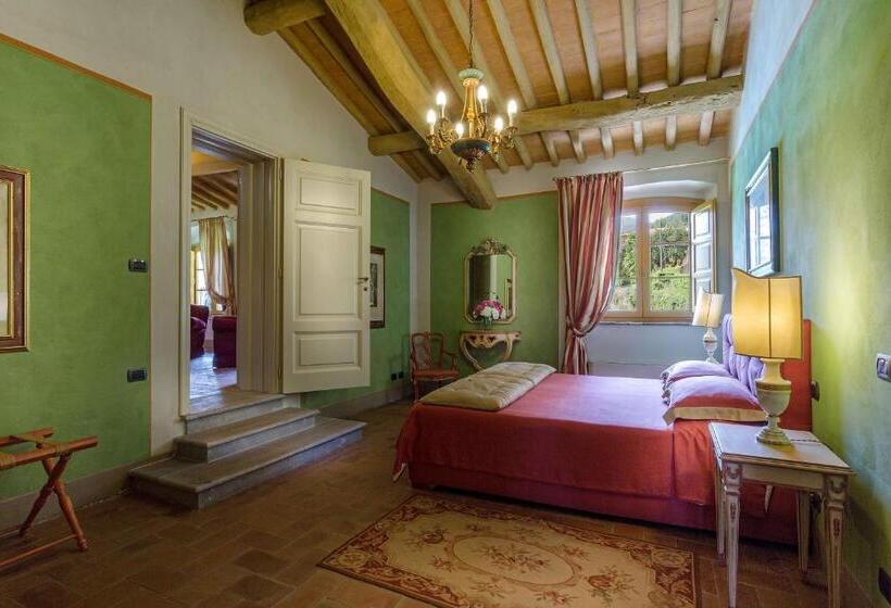 اتاق لوکس با چشم‌انداز استخر, La Dimora Dell Inventore Luxury B&b