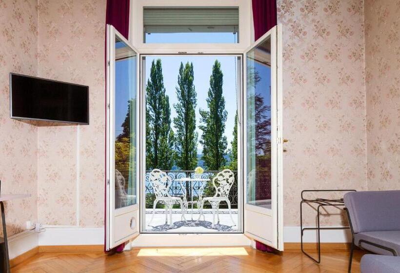 Suite with lake view, Beau Séjour Lucerne