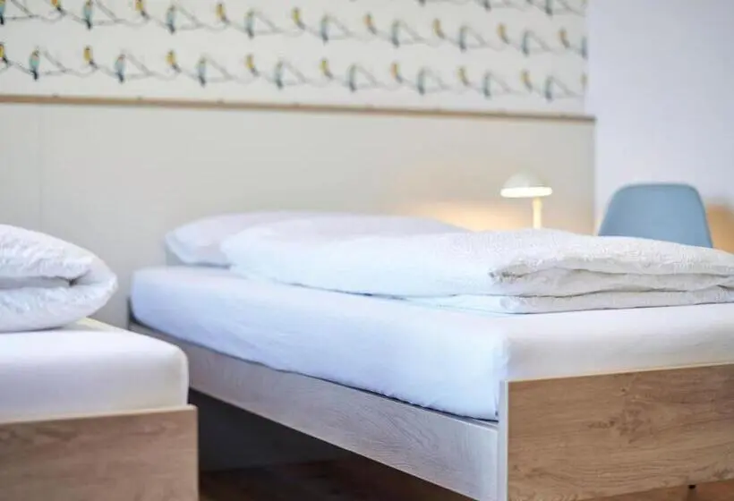 Standard Neljän Hengen Huone Jaettu Kylpyhuone, Radhotel Am Gleis