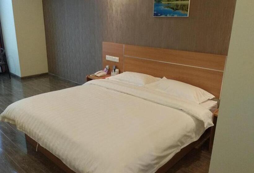 Номер Superior, Thank Inn Chain Shangdong Zaozhuang Tengjingzhou Jinghe Bridge Haishang Mingyue