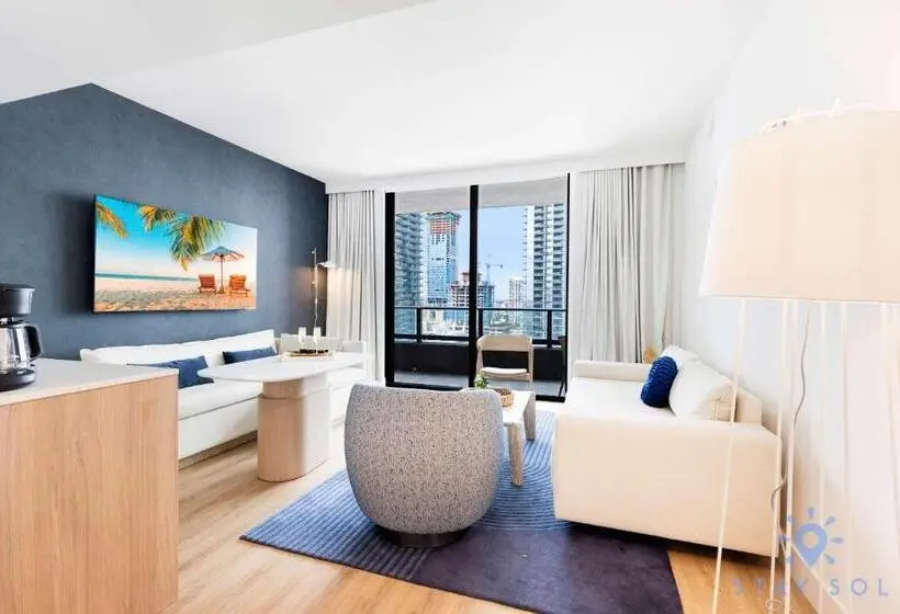 آپارتمان 1 خوابه, Luxury City View Condo