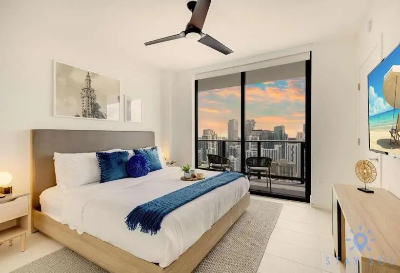 آپارتمان 1 خوابه با چشم‌انداز, Luxury City View Condo