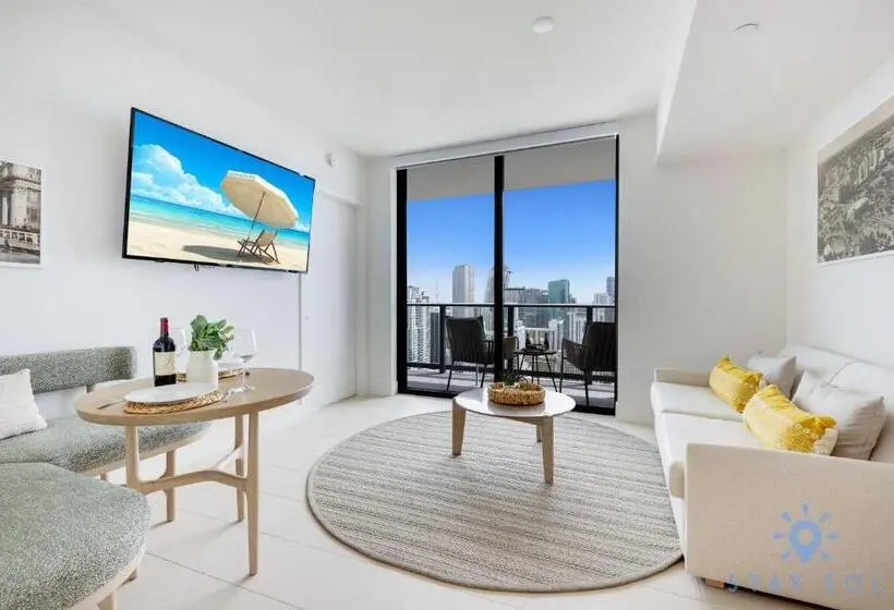 آپارتمان 1 خوابه با چشم‌انداز, Luxury City View Condo