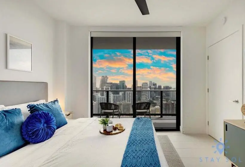 آپارتمان 1 خوابه با چشم‌انداز, Luxury City View Condo
