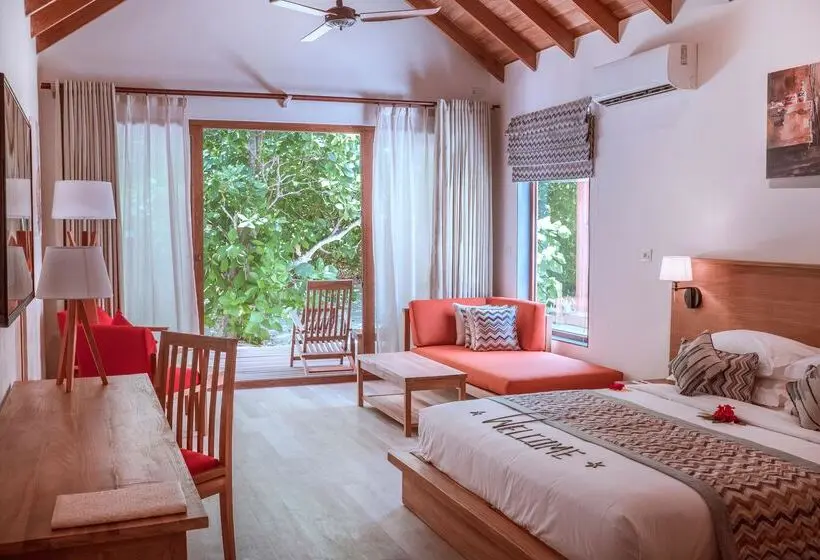 Deluxe-villa 1 Makuuhuone, Reethi Faru, Bio Luxury Resort
