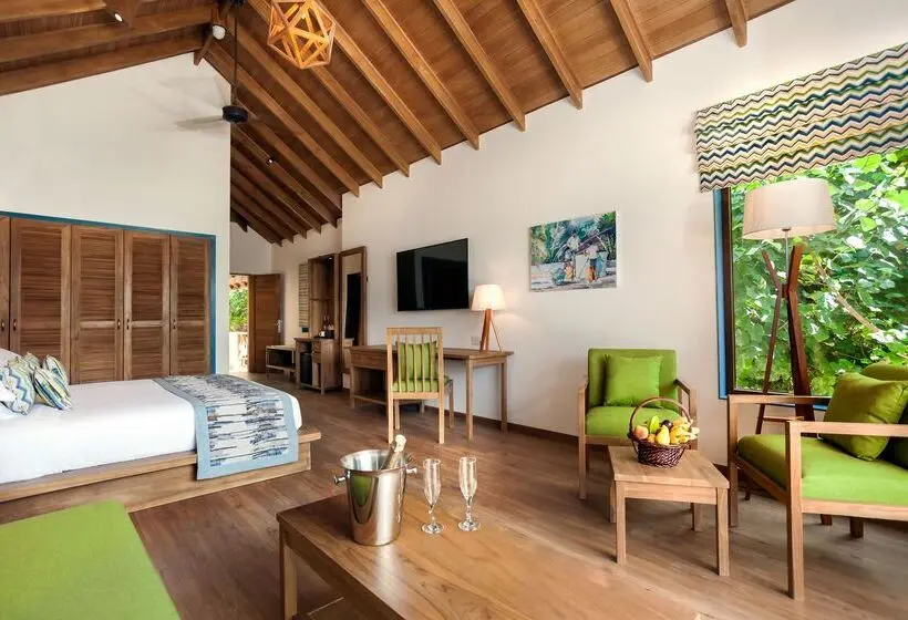 Deluxe-villa 1 Makuuhuone, Reethi Faru, Bio Luxury Resort