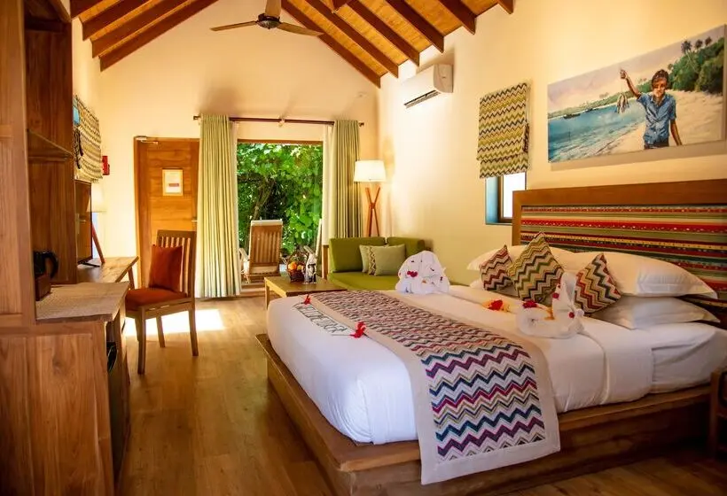 Villa 1 Makuuhuone, Reethi Faru, Bio Luxury Resort