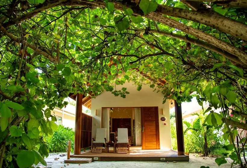 Villa 1 Makuuhuone, Reethi Faru, Bio Luxury Resort