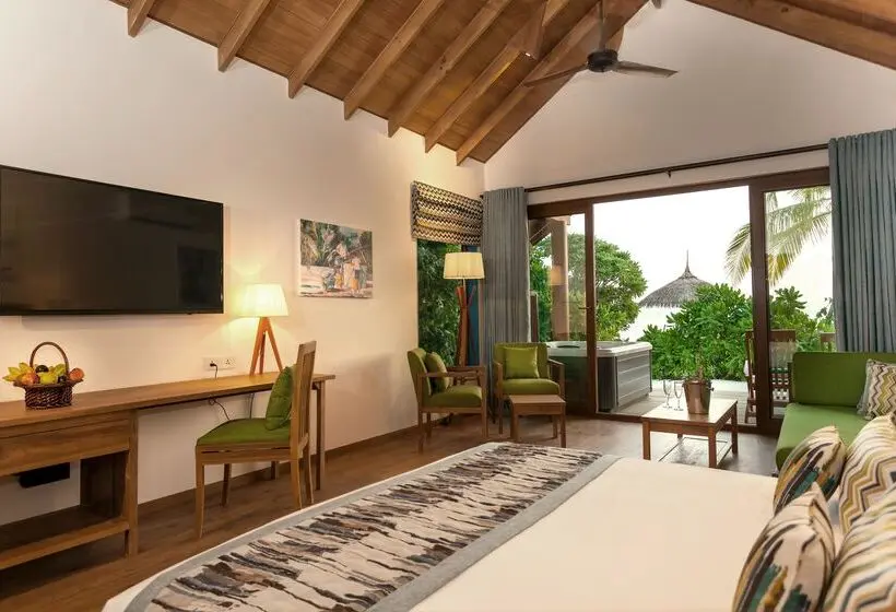 Deluxe-villa 1 Makuuhuone, Reethi Faru, Bio Luxury Resort
