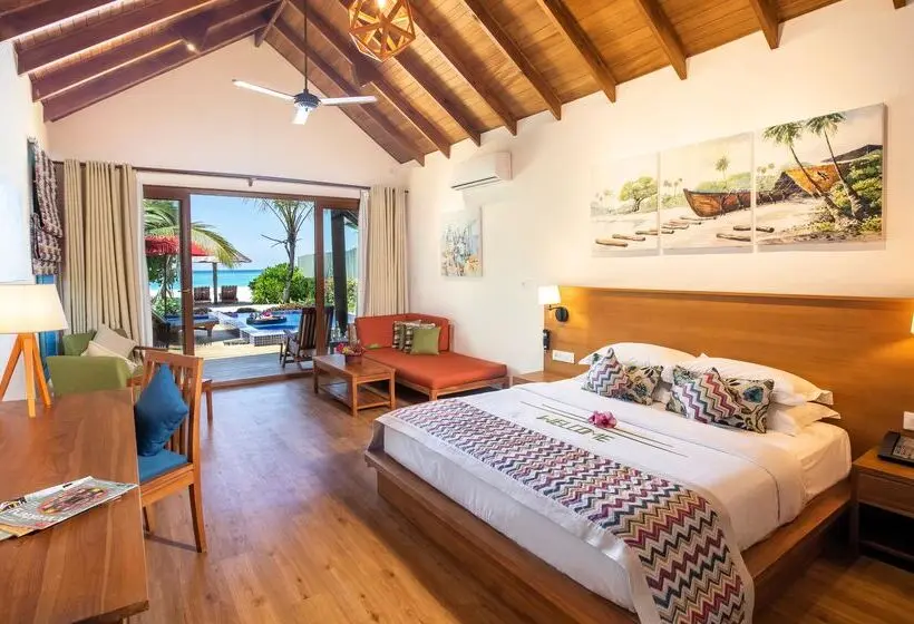Deluxe-villa 1 Makuuhuone, Reethi Faru, Bio Luxury Resort